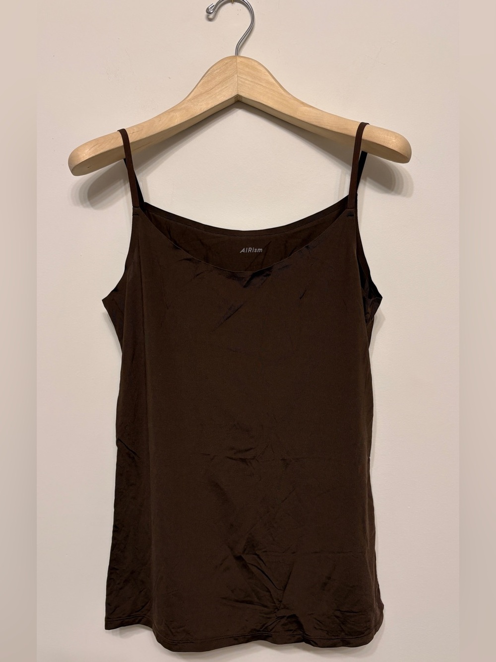 Uniqlo dark brown arisim tank top sz l large tried on only